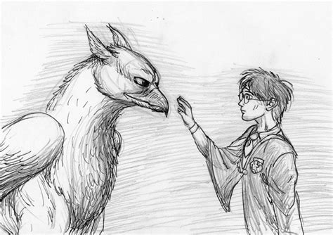 Hippogriff Drawing, Pencil, Sketch, Colorful, Realistic Art Images | Drawing Skill