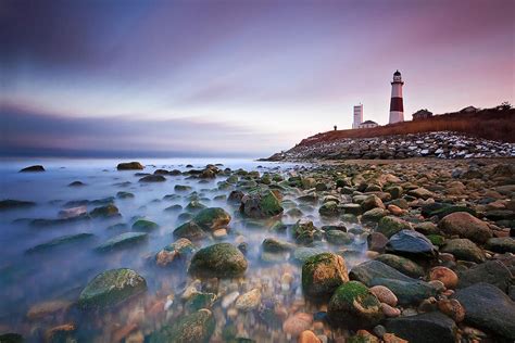 Montauk Point Lighthouse Sunset Photograph by Katherine Gendreau - Fine Art America