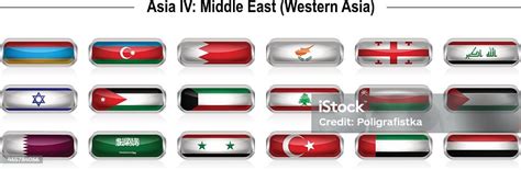 Flags Asia 4 Middle East Stock Illustration - Download Image Now - 2015 ...