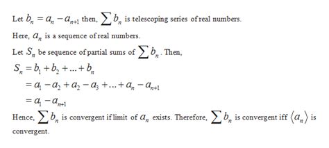 Answered: Telescoping Series: To find the sum of… | bartleby