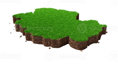 Germany Map Grass and ground texture 3d illustration 27244185 PNG