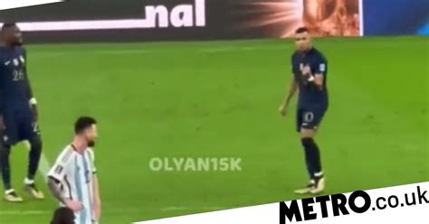 Kylian Mbappe seen mocking Lionel Messi before Argentina were crowned ...