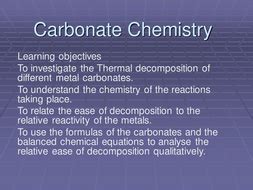 Carbonate chemistry | Teaching Resources