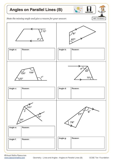 Free angles and parallel lines worksheet answers, Download Free angles and parallel lines ...