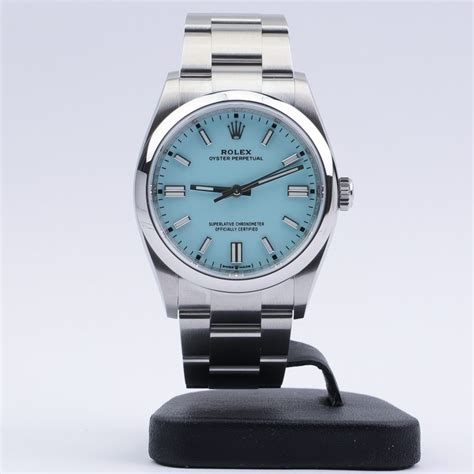 Rolex Oyster Perpetual 36 126000 Turquoise Blue "Tiffany" Unworn 2020 ...