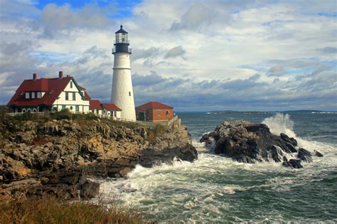 Coastal View Lighthouse Portland Headlight Maine - campestre.al.gov.br