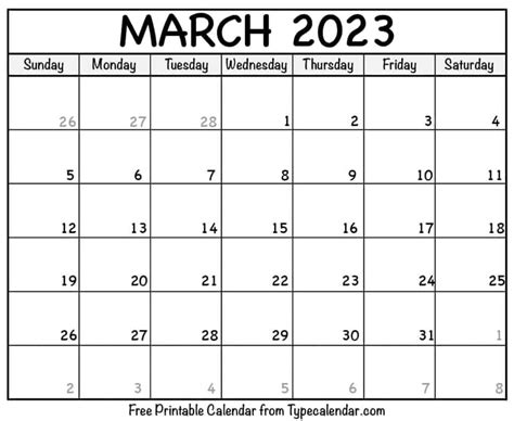 Printable March 2023 Calendar Templates With Holidays [FREE]