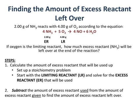 Excess Reagent