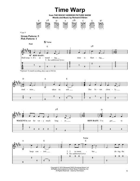 Time Warp | Sheet Music Direct