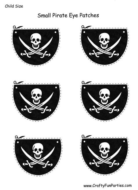 Kids Pirate Printable Eye Patches | Pirate eye patches, Pirates, Pirate activities