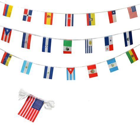 Spanish Speaking Countries Flags Banner