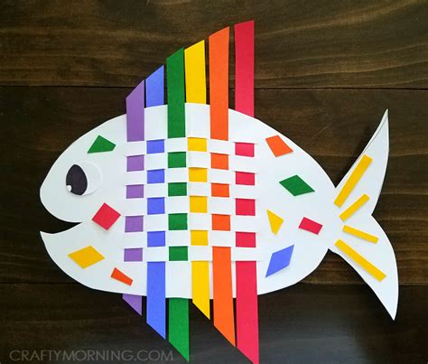 Weaving Rainbow Fish (Kids Craft) - Crafty Morning