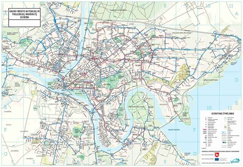 Mapas Detallados de Kaunas para Descargar Gratis e Imprimir