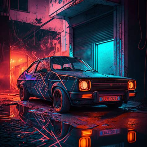 Neon Car #4 by MindCodeAI on DeviantArt