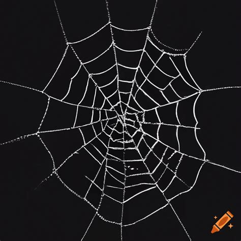 Spider web close-up on Craiyon
