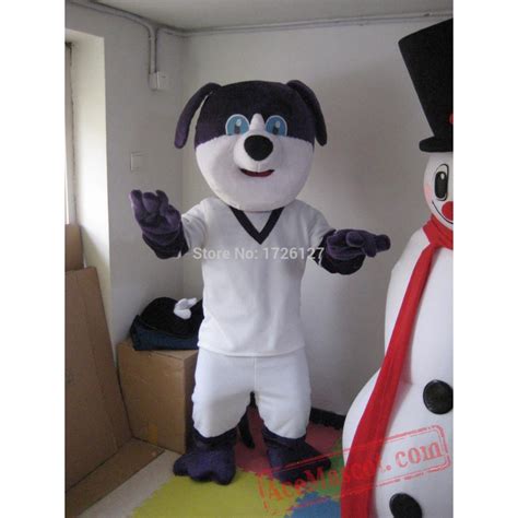 Purple Dog Mascot Costume