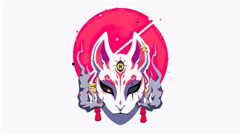 Download Kitsune Artistic Mask HD Wallpaper by callum clementson