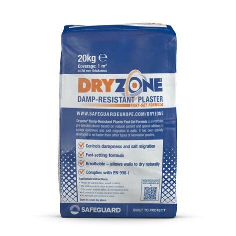 Dryzone Damp-Resistant Plaster Fast-Set Formula (20 Kg) - Damp-proofing