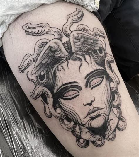 Black and gray Medusa tattoo by TheApothic in Athens, Greece : r/tattoos