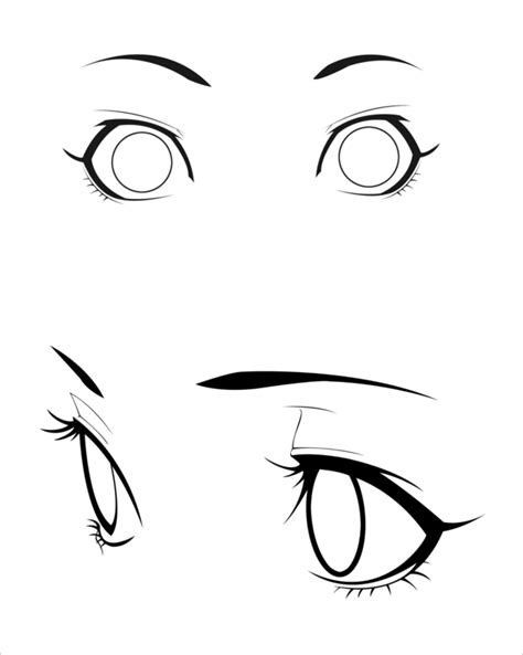 How To Draw Shocked Anime Eyes The positions of the reflections will depend on the the position ...