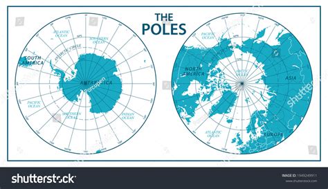 North And South Pole Map