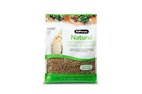 ZuPreem Natural Pellets Bird Food for Medium Birds, 2.5 lb (Pack of 1 ...