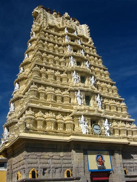 Chamundi Temple Architecture Stock Photo - Image of exotic, beautiful: 3978922