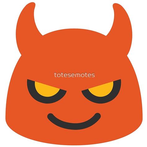 "Devil face emoji" Posters by totesemotes | Redbubble