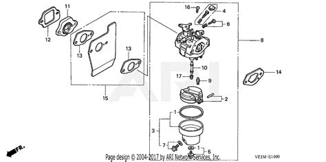 Honda Lawn Mower Carburetor Parts Diagram | Reviewmotors.co