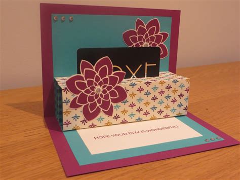 CraftyCarolineCreates: Pop-up Gift Card Holder Tutorial using Crazy About You from Stampin' Up ...