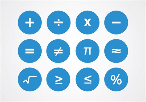 Math Symbols Vectors - Download Free Vector Art, Stock Graphics & Images