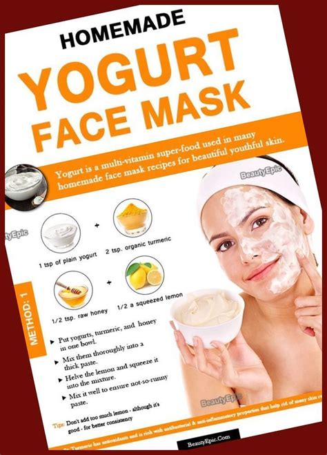 5 Excellent Tips For Healthy And Manageable Skin in 2020 | Yogurt face mask, Diy turmeric face ...