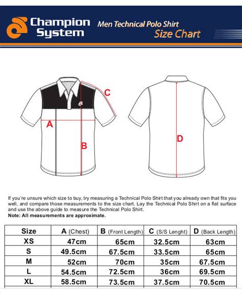 FREE 11+ Size Charts in PDF | MS Word | Excel