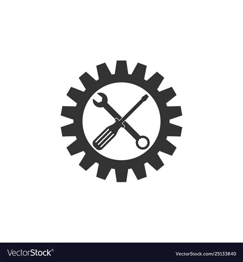 Maintenance symbol - screwdriver spanner Vector Image