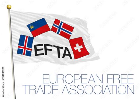 EFTA, European Free Trade Association flag and symbols Stock Vector | Adobe Stock