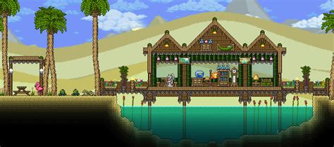 Desert Oasis House- Created by StephWalker81 in Terraria-Journey Mode ...