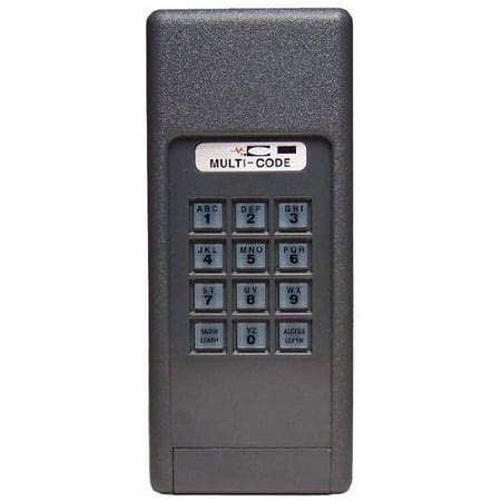 MULTI-CODE 4200 Garage Door Opener Keyless Entry 300MHz - Walmart.com