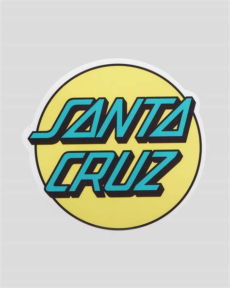 Shop Santa Cruz Other Dot Sticker In Yellow - Fast Shipping & Easy ...