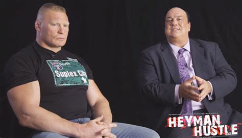 Paul Heyman talks with Brock Lesnar about his return to the UFC, Lesnar ...