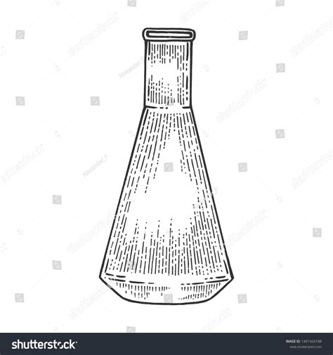 Chemical Laboratory Flask Sketch Engraving Raster Stock Illustration 1491563198 | Shutterstock