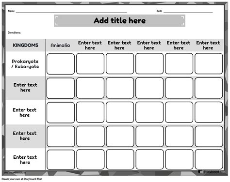 Six Kingdoms of Life and its Classification Worksheet