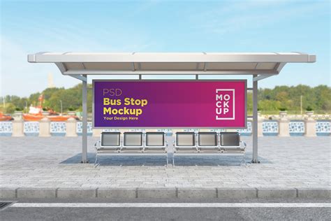 Bus Stop Billboard Product Mockup Graphic by shahsoft · Creative Fabrica