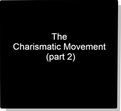 The Charismatic Movement (part 2) - Iola Baptist Temple