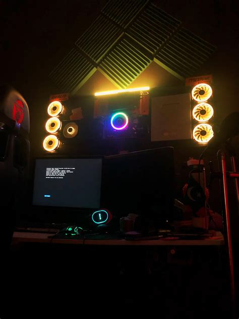 My Custom-made Wall mount Pc Looks Awesome When Dark. : r/pcmasterrace