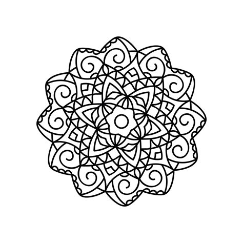 Mandala Vector DXF File Free Download - 3axis.co