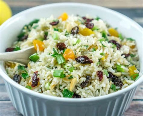 Vegan Brown Rice Salad with Nuts and Dried Fruit | Babaganosh