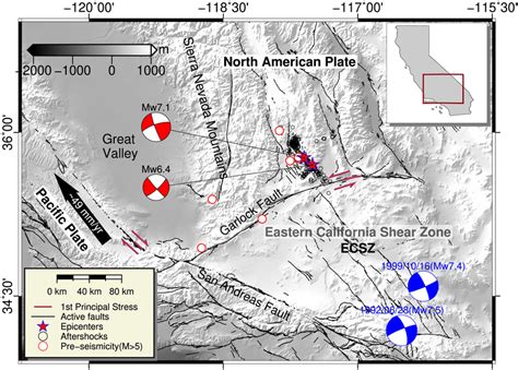 Map showing structural context of the 2019 Ridgecrest earthquake... | Download Scientific Diagram