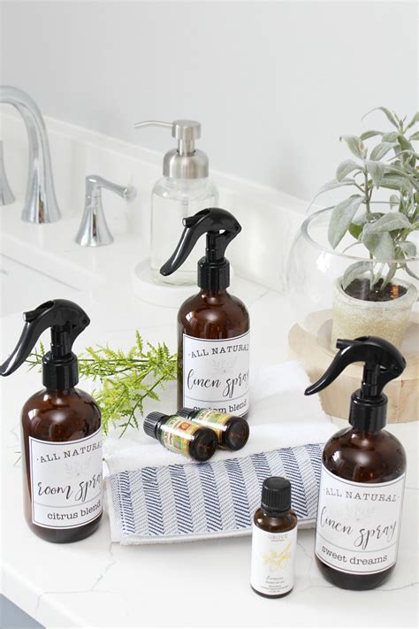 DIY Room and Linen Spray with Free Printable Labels - Clean and Scentsible