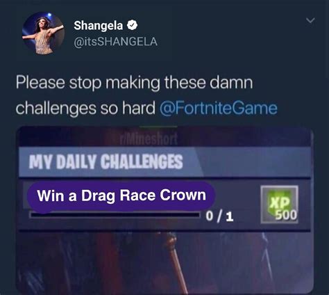 These Fortnite Challenges are getting ridiculous! : r/rupaulsdragrace