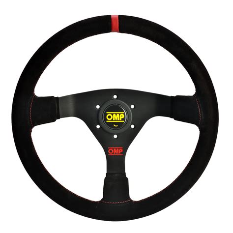 SPECIAL EDITION OMP WRC STEERING WHEEL MID-DEPTH 350mm SUEDE LEATHER ...